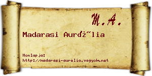 Madarasi Aurélia névjegykártya
